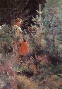 Anders Zorn Shepherdess oil